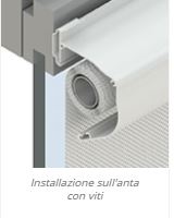 Installazione sull'anta con viti