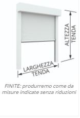 FINITE: produrremo come da misure indicate senza riduzioni