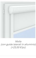 Molla (con guide laterali in alluminio) (+25,00 €/pz)