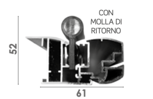 CON MOLLA DI RITORNO (MAGG.PER ANTA) + € 29.00 unit
