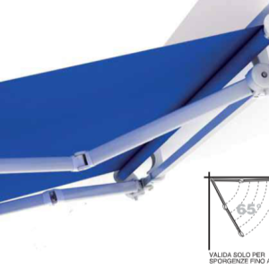 Tenda da sole a bracci Tempotest 8000 ST con barra quadrata 40X40 zincata