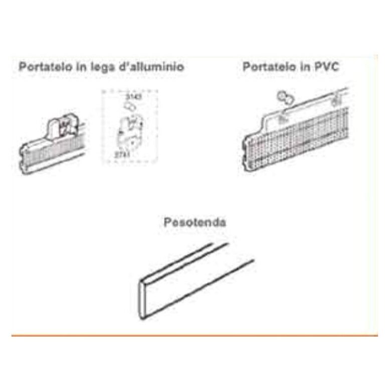 Tenda a pannello su misura, binario Rilox da 3 a 5 vie, anche con tessuto Screen