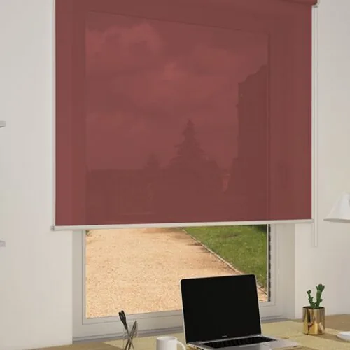 screen5_color_nero_rosso_0084 Tenda a rullo filtrante Screen Color 5%, colore Nero/rosso 84