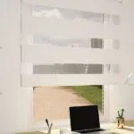 Tenda a rullo Day and Night Deluxe XL, colore Bianco 800