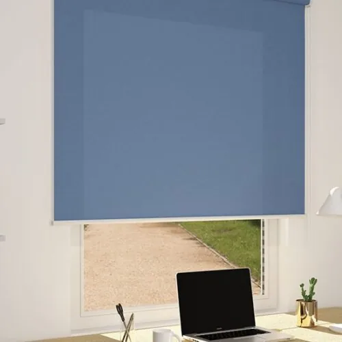 shiny_blu_scuro_70 Tenda a rullo filtrante decorativa Shiny, colore Blu Scuro 70