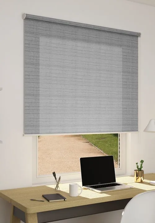 Tenda a rullo filtrante decorativa Stripes, colore Antracite 217