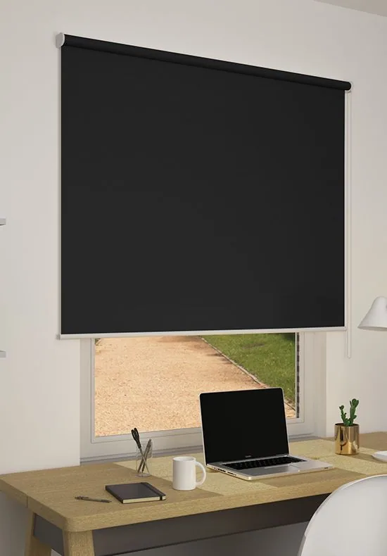 Tenda a rullo oscurante Berlin, colore Nero 460