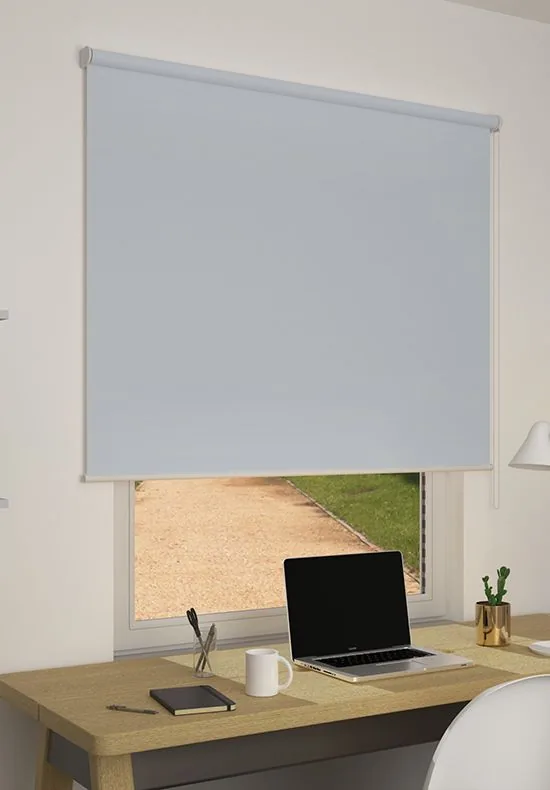 Tenda a rullo oscurante Soft, colore Grigio chiaro 910